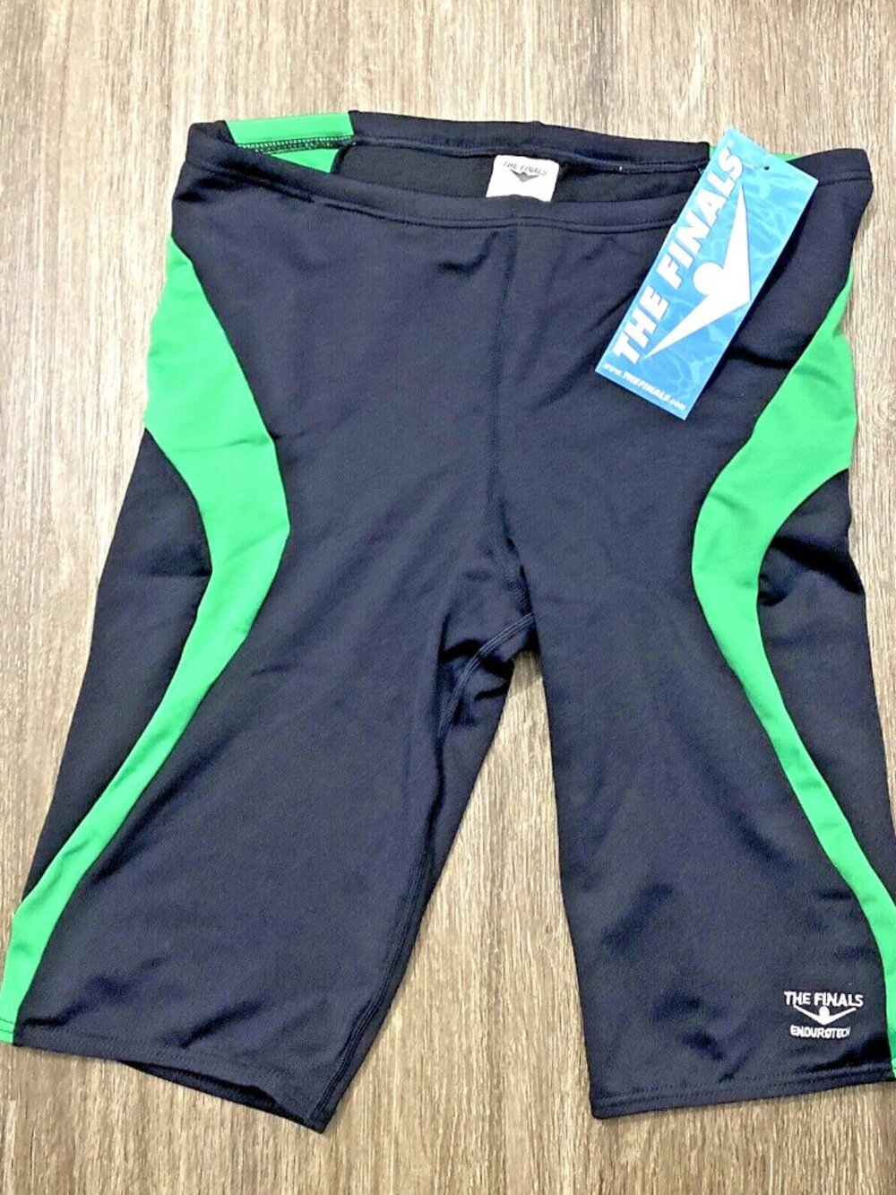 The Finals Enduro Tech Jammer Grabbag Men's Sz 36 Bottom Swim Shorts Black Green